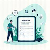 Graphic representing account signup and setup